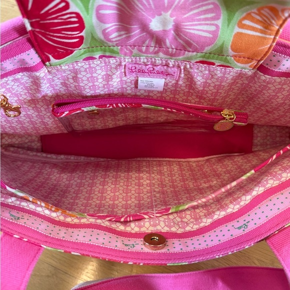 Lilly Pulitzer Mercato Tote Bag floral pink - Picture 9 of 10